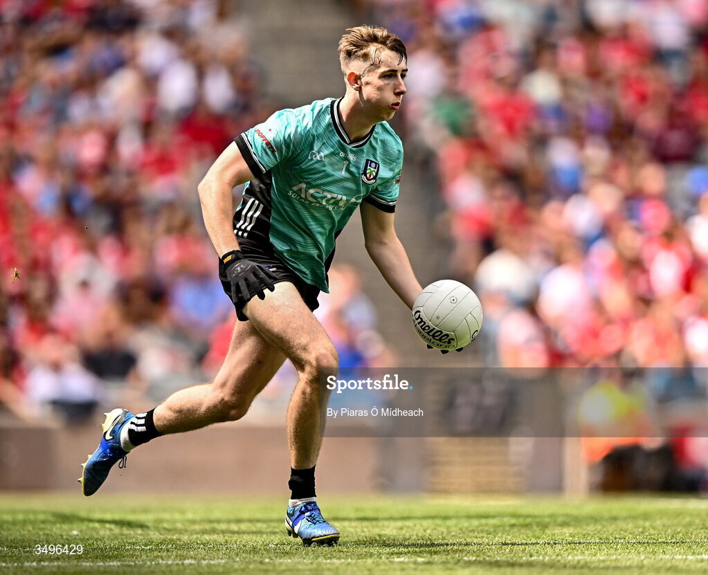 28 June 2026; Monaghan goalkeeper Jamie Mooney during the GAA Football All-Ireland Senior Championship quarter-final match between Louth and Monaghan at Croke Park in Dublin. Photo by Piaras Ó Mídheach/Sportsfile