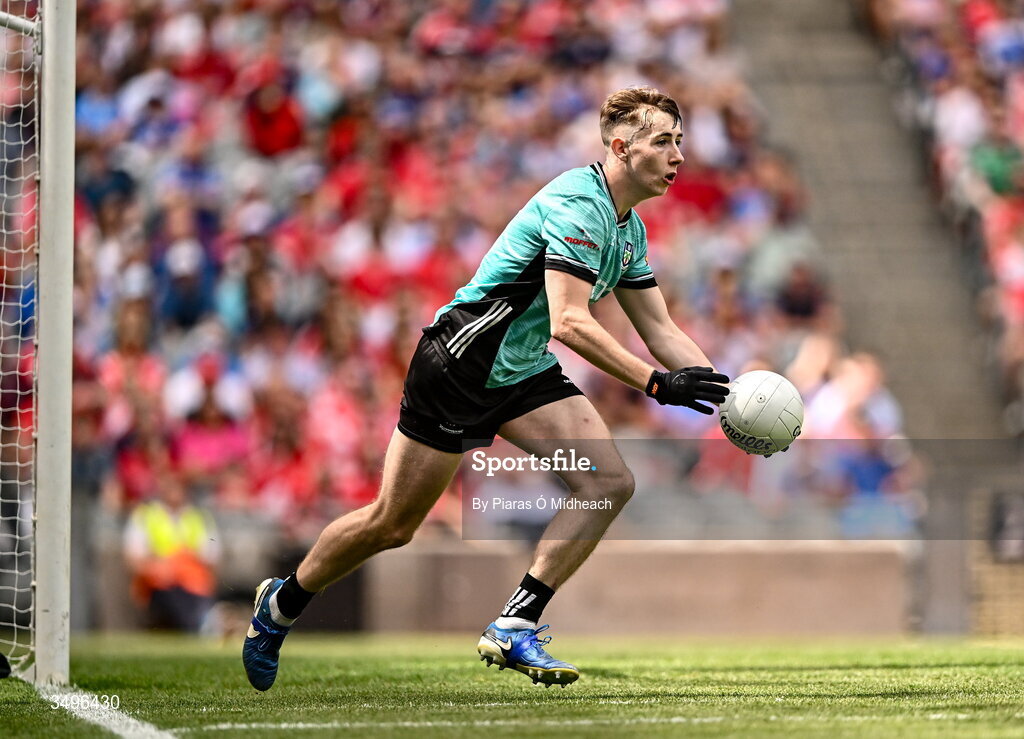28 June 2026; Monaghan goalkeeper Jamie Mooney during the GAA Football All-Ireland Senior Championship quarter-final match between Louth and Monaghan at Croke Park in Dublin. Photo by Piaras Ó Mídheach/Sportsfile