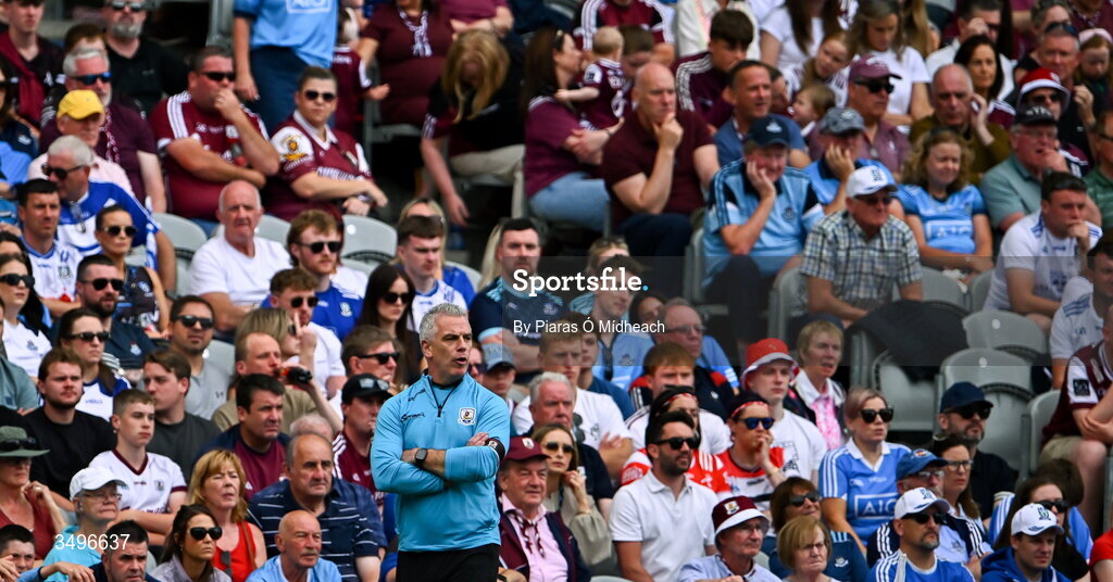 28 June 2026; Galway manager Pádraic Joyce during the GAA Football All-Ireland Senior Championship quarter-final match between Dublin and Galway at Croke Park in Dublin. Photo by Piaras Ó Mídheach/Sportsfile