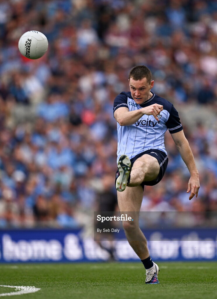 28 June 2026; Con O'Callaghan of Dublin during the GAA Football All-Ireland Senior Championship quarter-final match between Dublin and Galway at Croke Park in Dublin. Photo by Seb Daly/Sportsfile