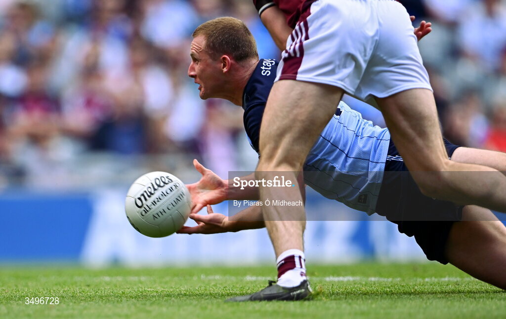 28 June 2026; Ciarán Kilkenny of Dublin during the GAA Football All-Ireland Senior Championship quarter-final match between Dublin and Galway at Croke Park in Dublin. Photo by Piaras Ó Mídheach/Sportsfile