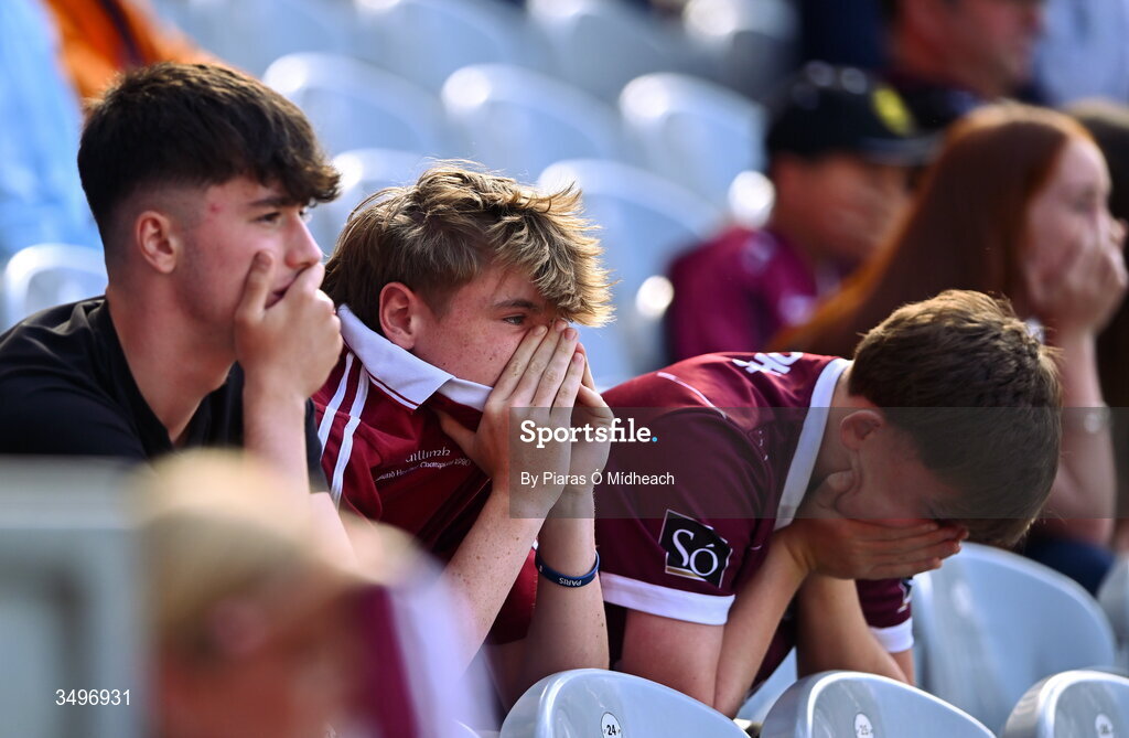 28 June 2026; Galway supporters during the GAA Football All-Ireland Senior Championship quarter-final match between Dublin and Galway at Croke Park in Dublin. Photo by Piaras Ó Mídheach/Sportsfile