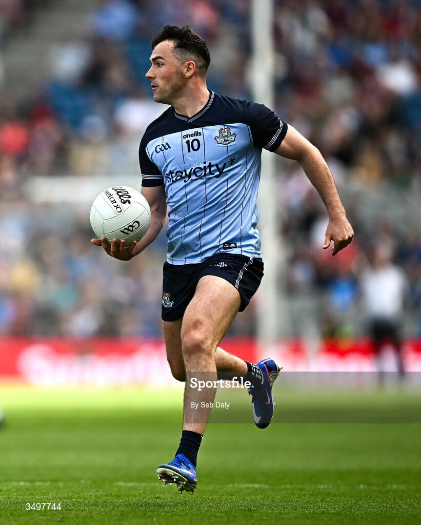28 June 2026; Colm Basquel of Dublin during the GAA Football All-Ireland Senior Championship quarter-final match between Dublin and Galway at Croke Park in Dublin. Photo by Seb Daly/Sportsfile
