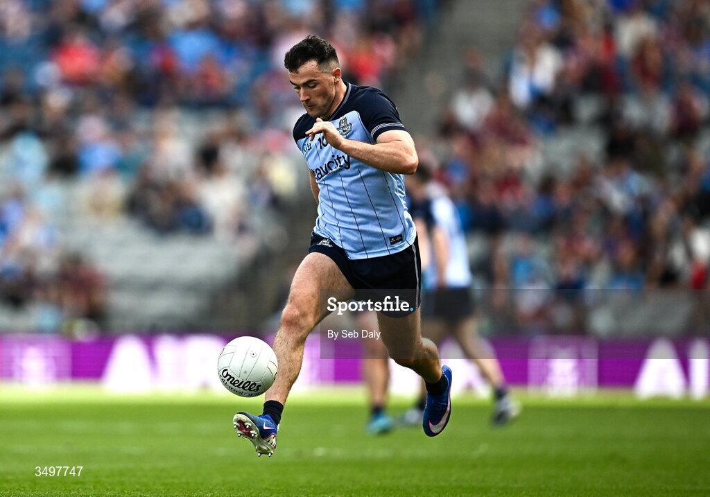 28 June 2026; Colm Basquel of Dublin during the GAA Football All-Ireland Senior Championship quarter-final match between Dublin and Galway at Croke Park in Dublin. Photo by Seb Daly/Sportsfile