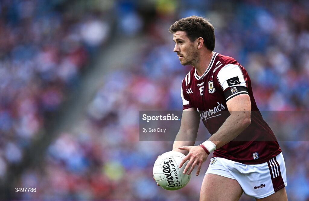 28 June 2026; Shane Walsh of Galway during the GAA Football All-Ireland Senior Championship quarter-final match between Dublin and Galway at Croke Park in Dublin. Photo by Seb Daly/Sportsfile