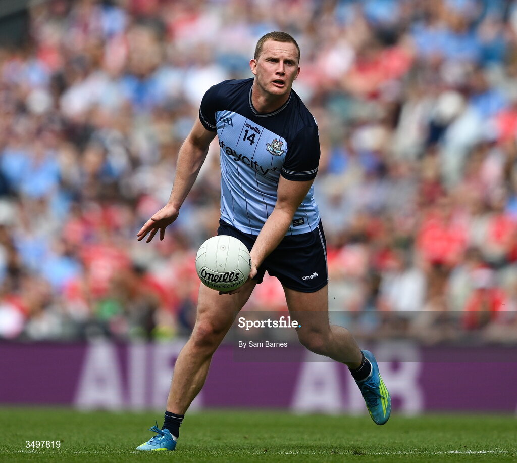 28 June 2026; Ciaran Kilkenny of Dublin during the GAA Football All-Ireland Senior Championship quarter-final match between Dublin and Galway at Croke Park in Dublin. Photo by Sam Barnes/Sportsfile