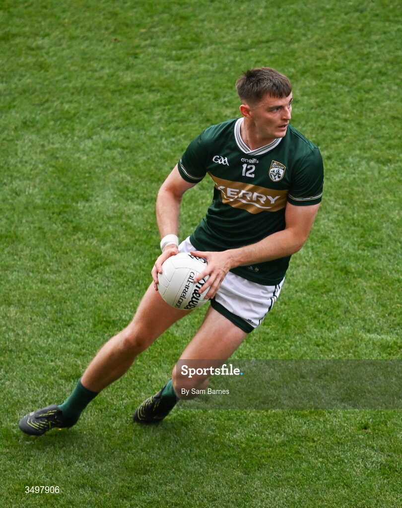 27 June 2026; Diarmuid O'Connor of Kerry during the GAA Football All-Ireland Senior Championship quarter-final match between Kerry and Tyrone at Croke Park in Dublin. Photo by Sam Barnes/Sportsfile