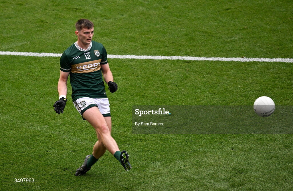 27 June 2026; Diarmuid O'Connor of Kerry during the GAA Football All-Ireland Senior Championship quarter-final match between Kerry and Tyrone at Croke Park in Dublin. Photo by Sam Barnes/Sportsfile