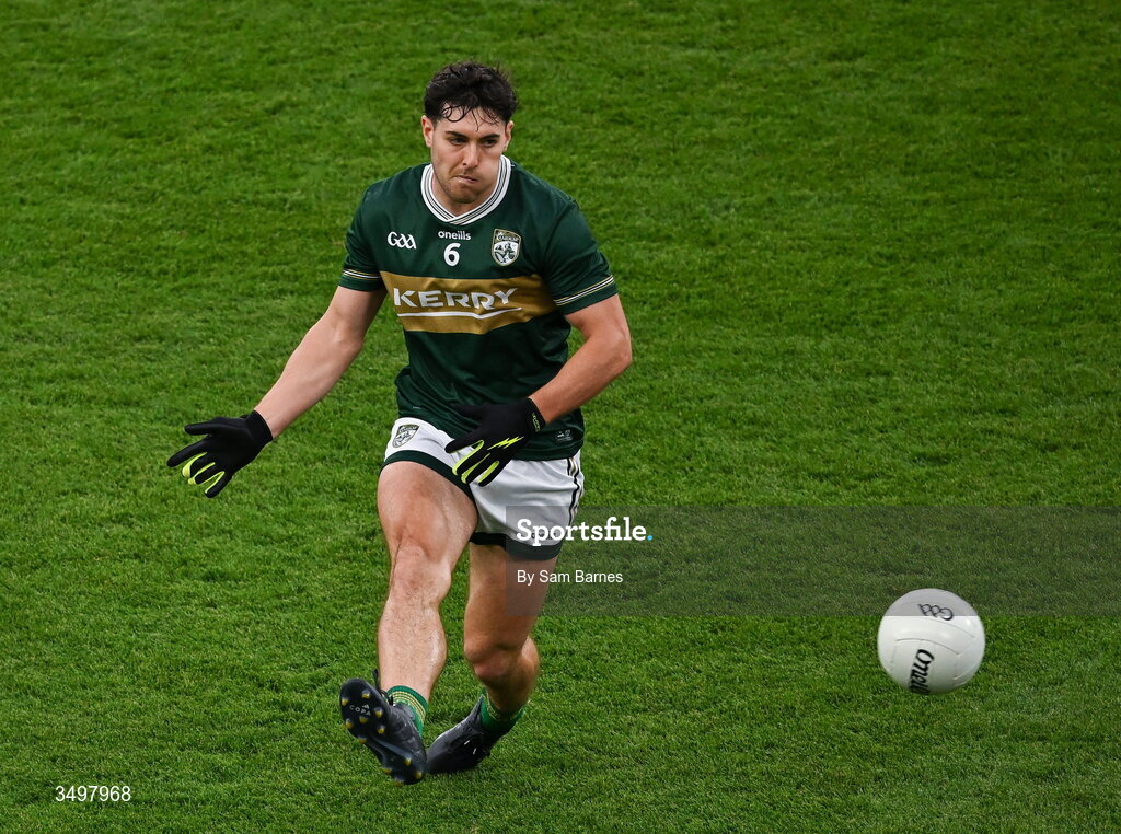 27 June 2026; Mike Breen of Kerry during the GAA Football All-Ireland Senior Championship quarter-final match between Kerry and Tyrone at Croke Park in Dublin. Photo by Sam Barnes/Sportsfile