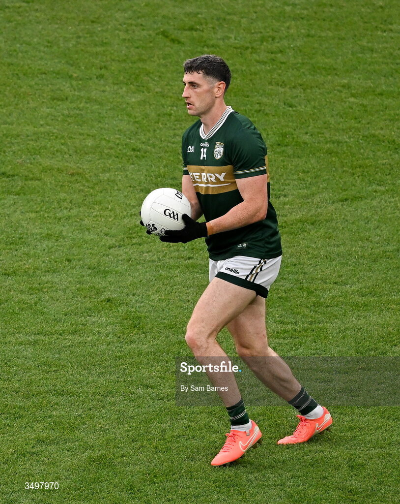 27 June 2026; Paul Geaney of Kerry during the GAA Football All-Ireland Senior Championship quarter-final match between Kerry and Tyrone at Croke Park in Dublin. Photo by Sam Barnes/Sportsfile
