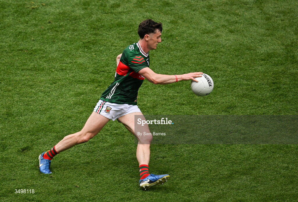 27 June 2026; Jack Coyne of Mayo during the GAA Football All-Ireland Senior Championship quarter-final match between Cork and Mayo at Croke Park in Dublin. Photo by Sam Barnes/Sportsfile