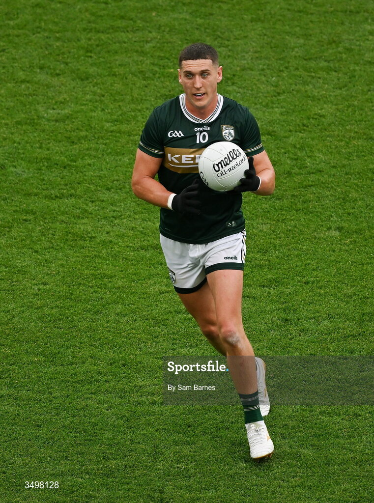 27 June 2026; Joe O'Connor of Kerry during the GAA Football All-Ireland Senior Championship quarter-final match between Kerry and Tyrone at Croke Park in Dublin. Photo by Sam Barnes/Sportsfile