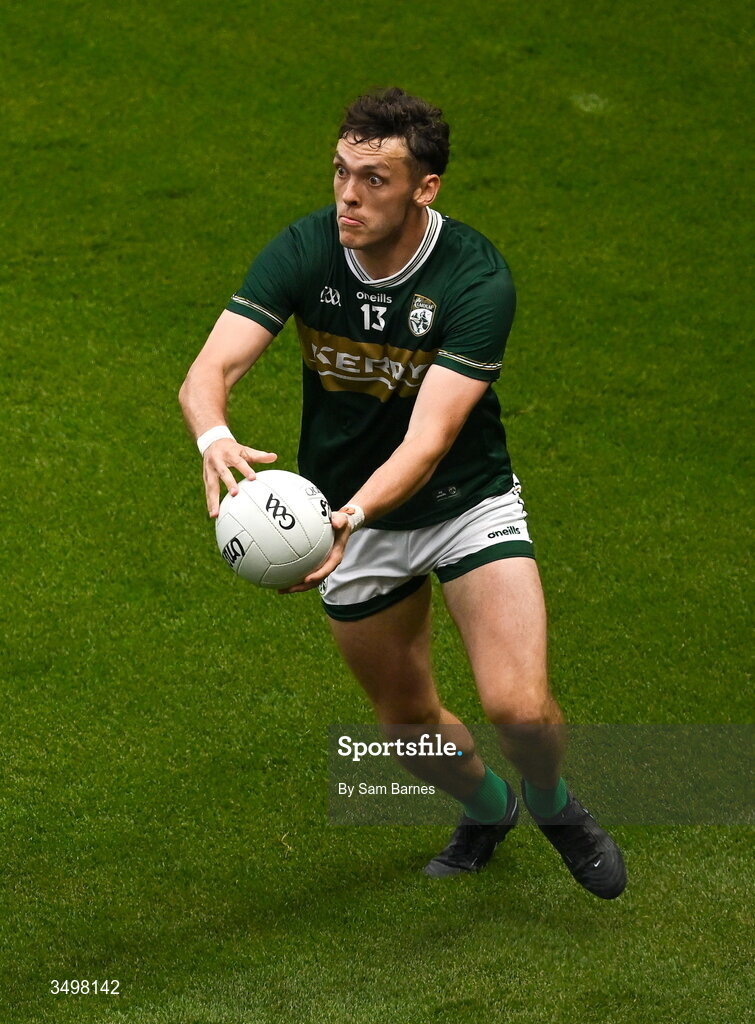 27 June 2026; David Clifford of Kerry during the GAA Football All-Ireland Senior Championship quarter-final match between Kerry and Tyrone at Croke Park in Dublin. Photo by Sam Barnes/Sportsfile