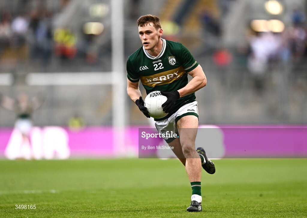 27 June 2026; Gavin White of Kerry during the GAA Football All-Ireland Senior Championship quarter-final match between Kerry and Tyrone at Croke Park in Dublin. Photo by Ben McShane/Sportsfile