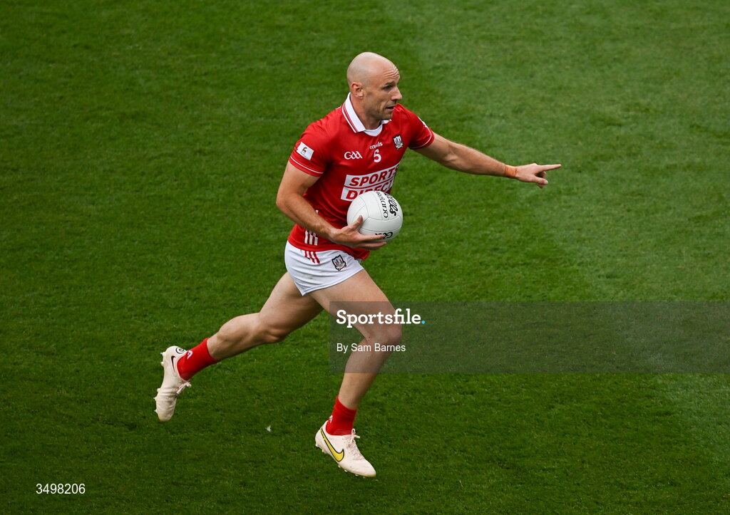 27 June 2026; Brian O'Driscoll of Cork during the GAA Football All-Ireland Senior Championship quarter-final match between Cork and Mayo at Croke Park in Dublin. Photo by Sam Barnes/Sportsfile