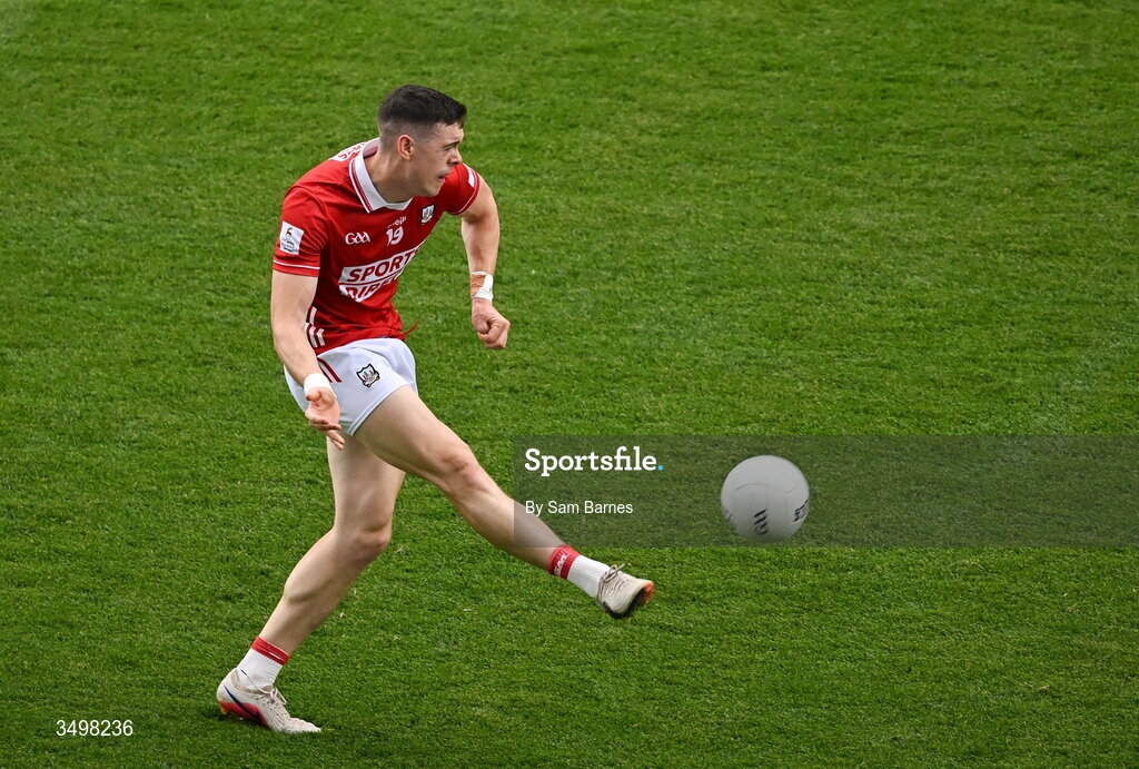 27 June 2026; Rory Maguire of Cork during the GAA Football All-Ireland Senior Championship quarter-final match between Cork and Mayo at Croke Park in Dublin. Photo by Sam Barnes/Sportsfile
