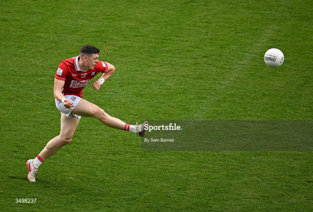 27 June 2026; Rory Maguire of Cork during the GAA Football All-Ireland Senior Championship quarter-final match between Cork and Mayo at Croke Park in Dublin. Photo by Sam Barnes/Sportsfile
