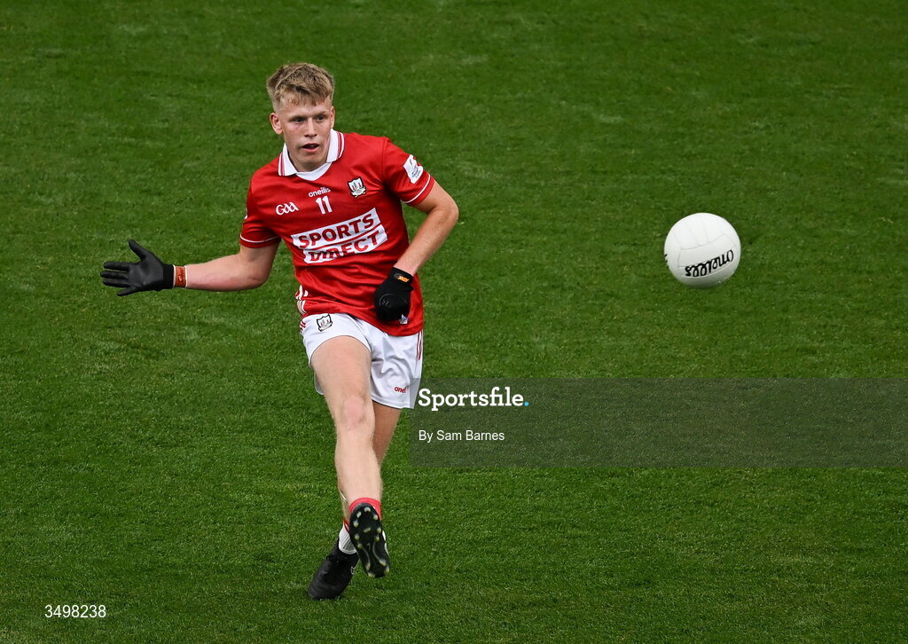 27 June 2026; Dara Sheedy of Cork during the GAA Football All-Ireland Senior Championship quarter-final match between Cork and Mayo at Croke Park in Dublin. Photo by Sam Barnes/Sportsfile