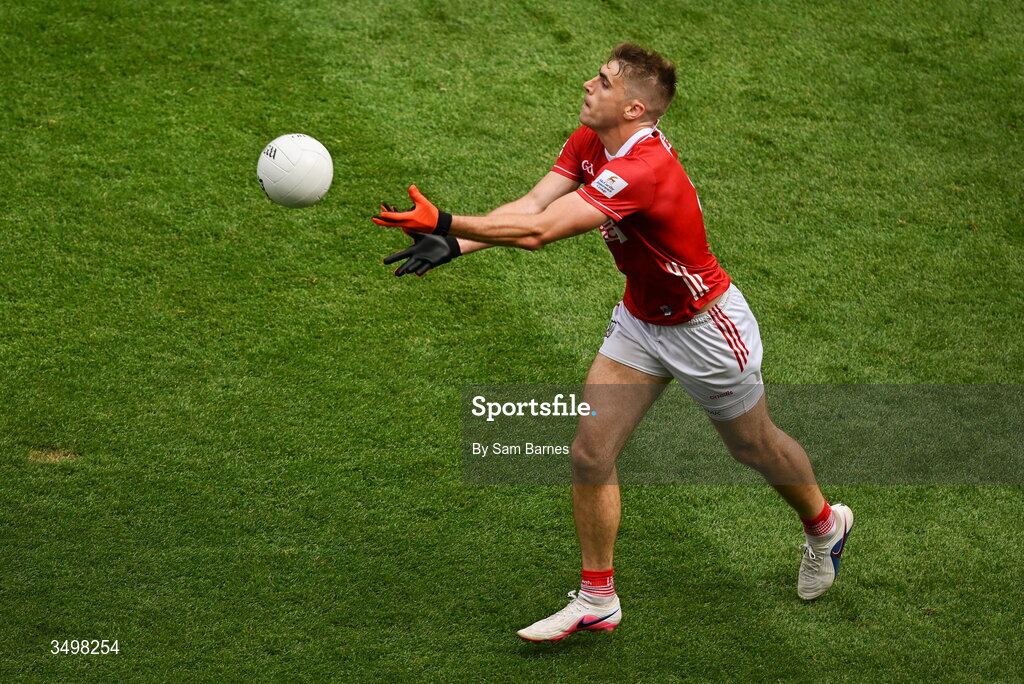 27 June 2026; Ian Maguire of Cork during the GAA Football All-Ireland Senior Championship quarter-final match between Cork and Mayo at Croke Park in Dublin. Photo by Sam Barnes/Sportsfile