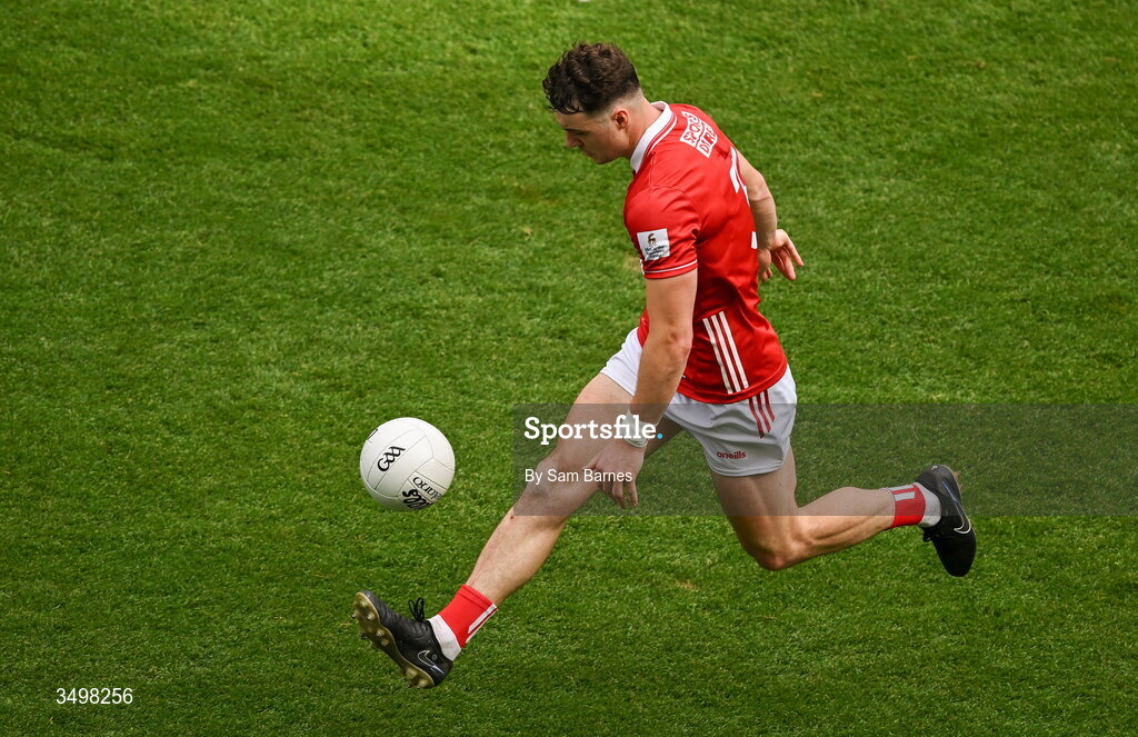 27 June 2026; Daniel O'Mahony of Cork during the GAA Football All-Ireland Senior Championship quarter-final match between Cork and Mayo at Croke Park in Dublin. Photo by Sam Barnes/Sportsfile