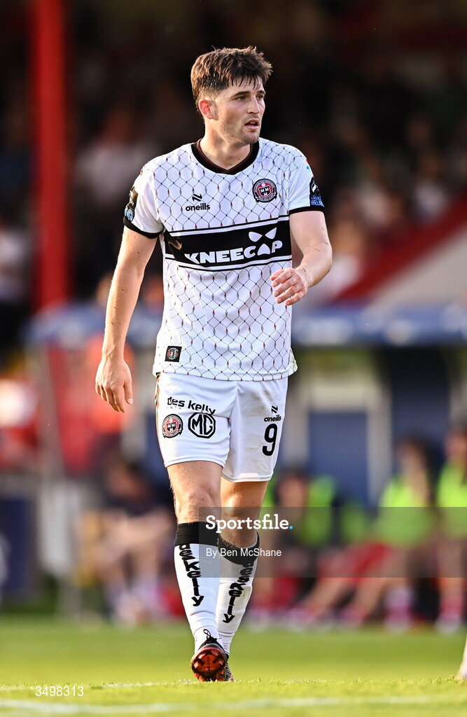 22 June 2026; Colm Whelan of Bohemians during the SSE Airtricity Men’s Premier Division match between Shelbourne and Bohemians at Tolka Park in Dublin. Photo by Ben McShane/Sportsfile