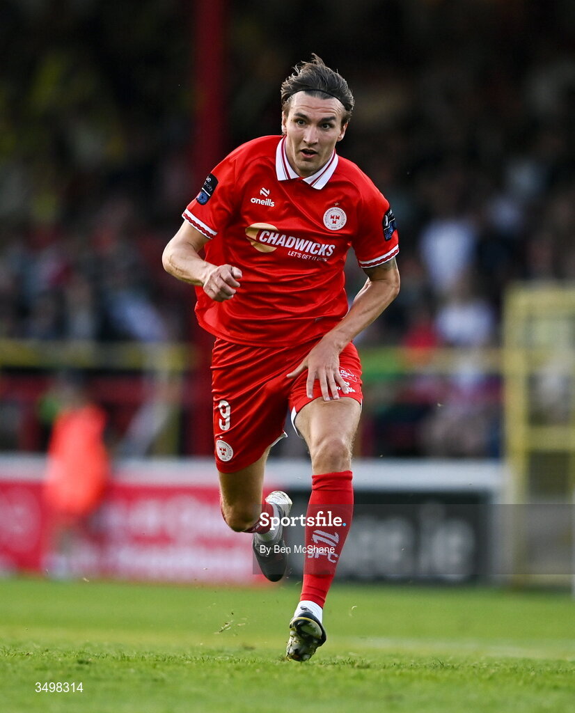 22 June 2026; Sean Boyd of Shelbourne during the SSE Airtricity Men’s Premier Division match between Shelbourne and Bohemians at Tolka Park in Dublin. Photo by Ben McShane/Sportsfile