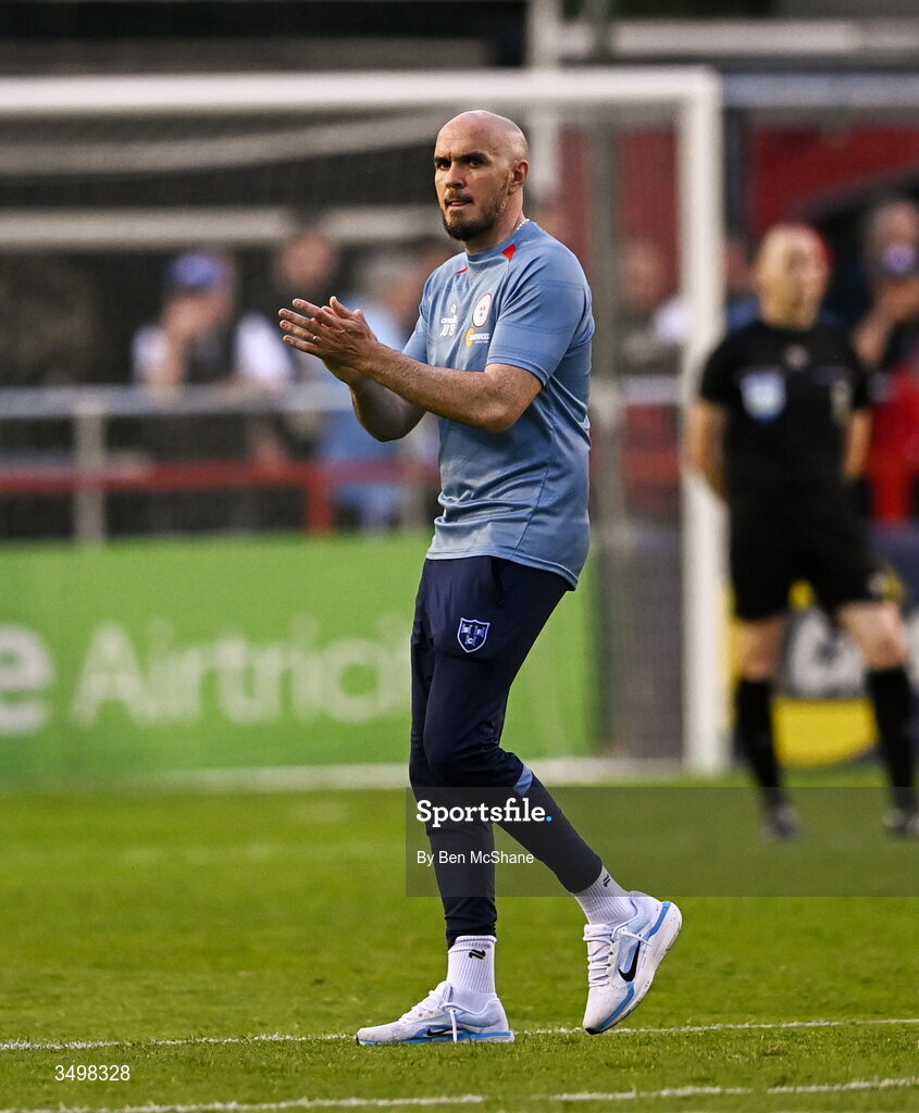 22 June 2026; Shelbourne head coach Joey O'Brien after the SSE Airtricity Men’s Premier Division match between Shelbourne and Bohemians at Tolka Park in Dublin. Photo by Ben McShane/Sportsfile