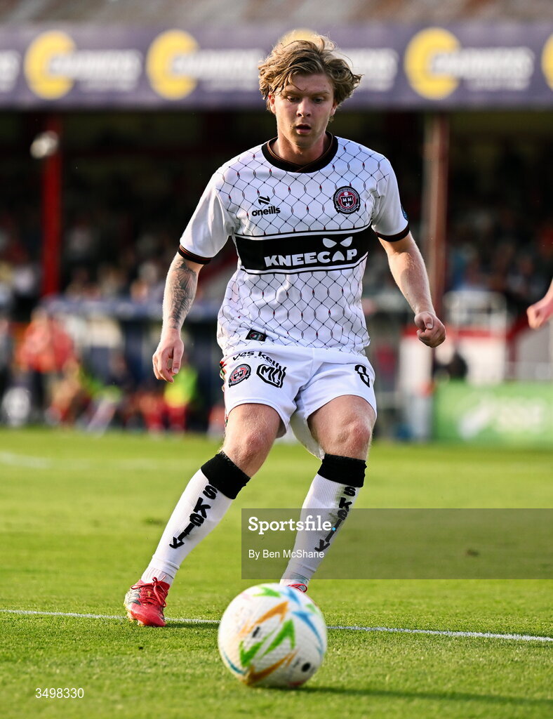 22 June 2026; Harry Vaughan of Bohemians during the SSE Airtricity Men’s Premier Division match between Shelbourne and Bohemians at Tolka Park in Dublin. Photo by Ben McShane/Sportsfile