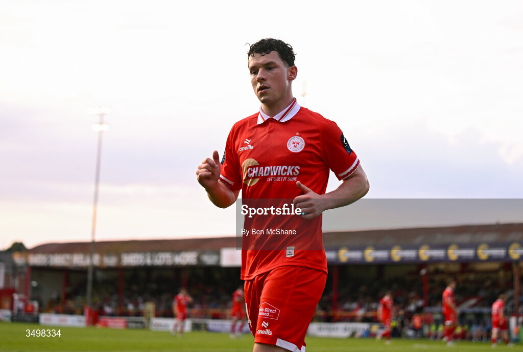 22 June 2026; Ali Coote of Shelbourne during the SSE Airtricity Men’s Premier Division match between Shelbourne and Bohemians at Tolka Park in Dublin. Photo by Ben McShane/Sportsfile