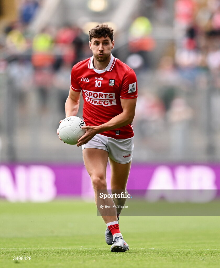 27 June 2026; Paul Walsh of Cork during the GAA Football All-Ireland Senior Championship quarter-final match between Cork and Mayo at Croke Park in Dublin. Photo by Ben McShane/Sportsfile