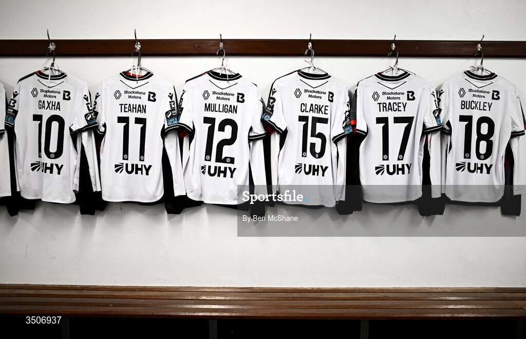 10 July 2026; A general view inside the Dundalk dressing room before the SSE Airtricity Men’s Premier Division match between Dundalk and Drogheda United at Oriel Park in Dundalk, Louth. Photo by Ben McShane/Sportsfile
