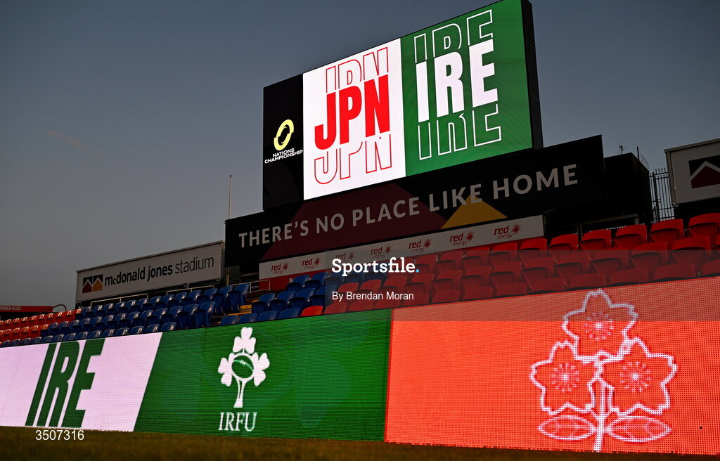 11 July 2026; A general view inside the stadium before the 2026 Nations Championship Round Two match between Japan and Ireland at McDonald Jones Stadium in Newcastle, Australia. Photo by Brendan Moran/Sportsfile