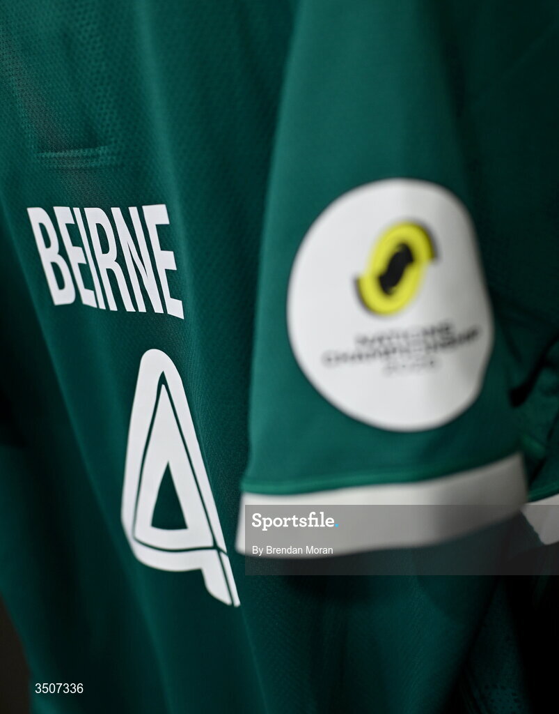 11 July 2026; The jersey of captain Tadhg Beirne in the Ireland dressingroom before the 2026 Nations Championship Round Two match between Japan and Ireland at McDonald Jones Stadium in Newcastle, Australia. Photo by Brendan Moran/Sportsfile