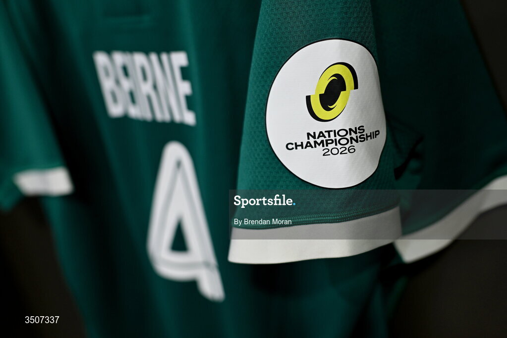 11 July 2026; The jersey of captain Tadhg Beirne in the Ireland dressingroom before the 2026 Nations Championship Round Two match between Japan and Ireland at McDonald Jones Stadium in Newcastle, Australia. Photo by Brendan Moran/Sportsfile