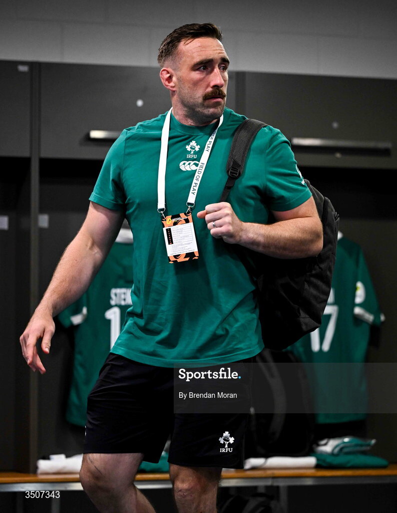 11 July 2026; Jack Conan of Ireland before the 2026 Nations Championship Round Two match between Japan and Ireland at McDonald Jones Stadium in Newcastle, Australia. Photo by Brendan Moran/Sportsfile