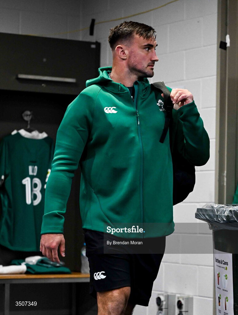 11 July 2026; Rónan Kelleher of Ireland during the 2026 Nations Championship Round Two match between Japan and Ireland at McDonald Jones Stadium in Newcastle, Australia.