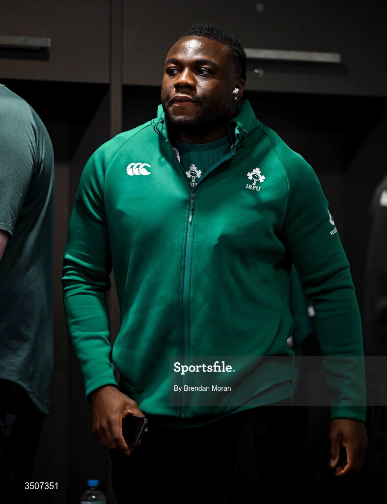 11 July 2026; Sam Illo of Ireland before the 2026 Nations Championship Round Two match between Japan and Ireland at McDonald Jones Stadium in Newcastle, Australia. Photo by Brendan Moran/Sportsfile
