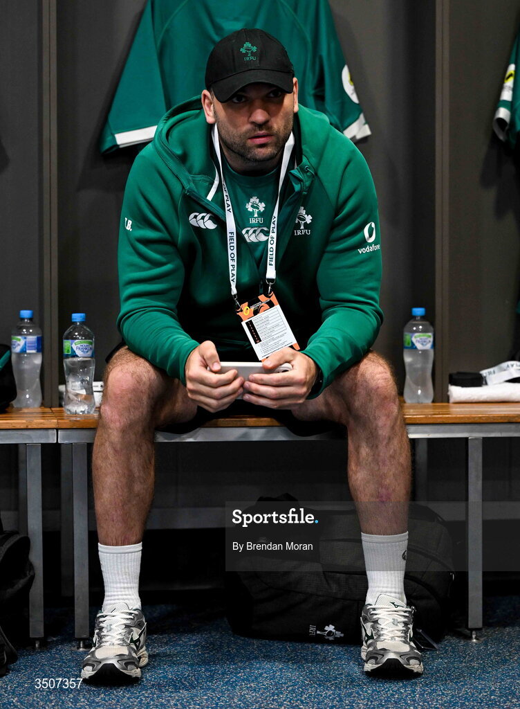 11 July 2026; Tadhg Beirne of Ireland before the 2026 Nations Championship Round Two match between Japan and Ireland at McDonald Jones Stadium in Newcastle, Australia. Photo by Brendan Moran/Sportsfile