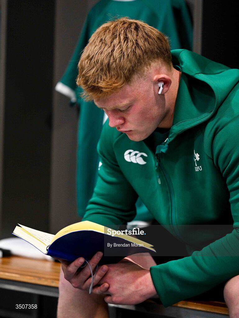 11 July 2026; Bryn Ward of Ireland before the 2026 Nations Championship Round Two match between Japan and Ireland at McDonald Jones Stadium in Newcastle, Australia. Photo by Brendan Moran/Sportsfile