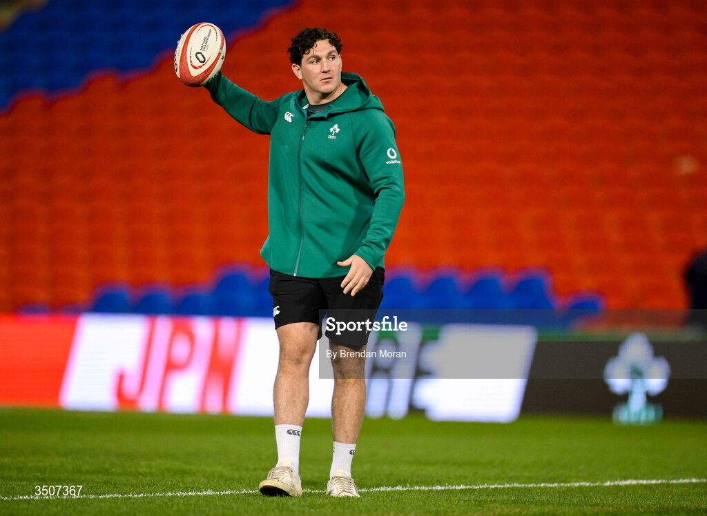 11 July 2026; Tom Stewart of Ireland before the 2026 Nations Championship Round Two match between Japan and Ireland at McDonald Jones Stadium in Newcastle, Australia. Photo by Brendan Moran/Sportsfile