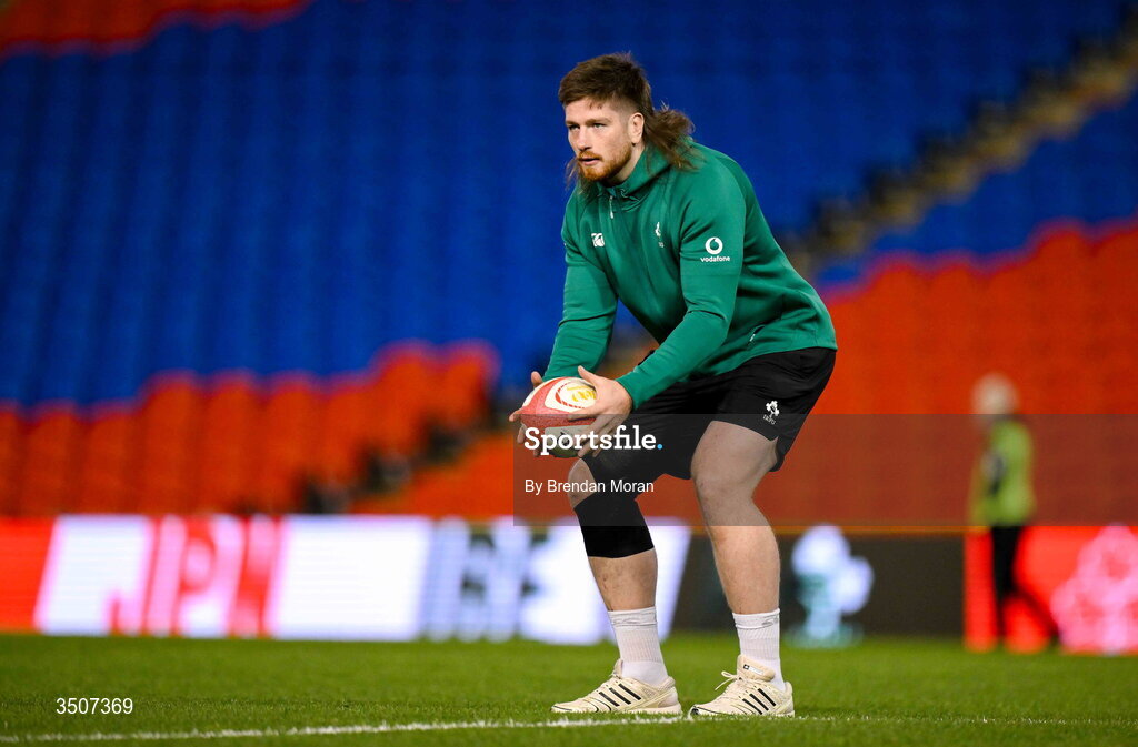 11 July 2026; Joe McCarthy of Ireland before the 2026 Nations Championship Round Two match between Japan and Ireland at McDonald Jones Stadium in Newcastle, Australia. Photo by Brendan Moran/Sportsfile
