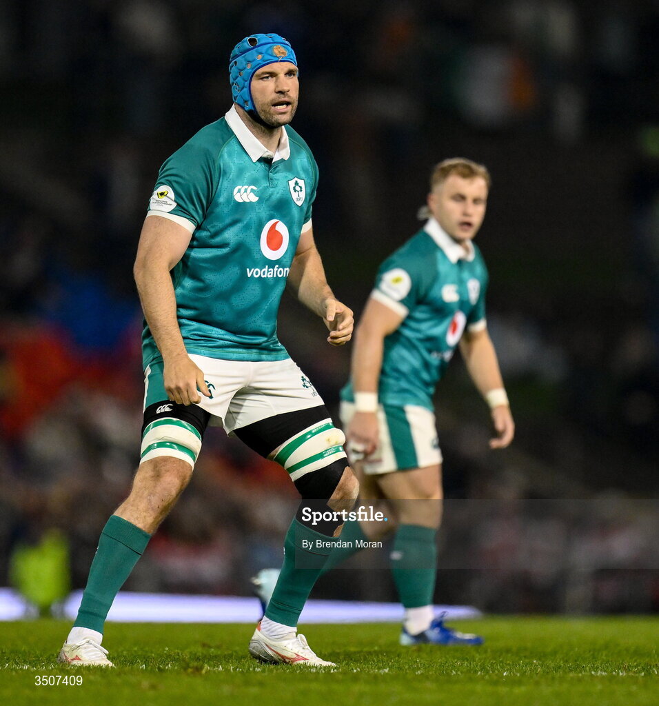 11 July 2026; Tadhg Beirne of Ireland during the 2026 Nations Championship Round Two match between Japan and Ireland at McDonald Jones Stadium in Newcastle, Australia. Photo by Brendan Moran/Sportsfile