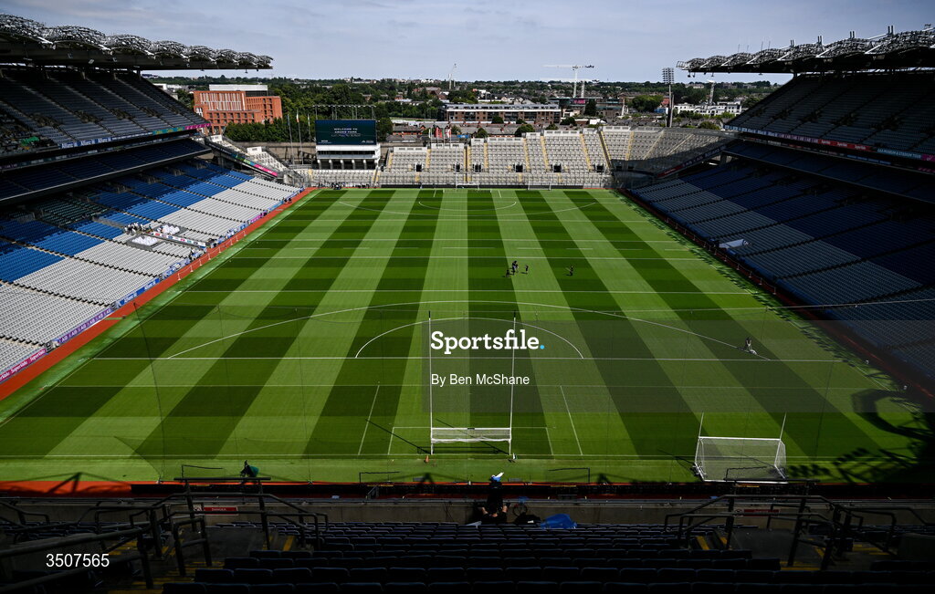 11 July 2026; A general view of Croke Park before the GAA Football All-Ireland Senior Championship semi-final match between Mayo and Louth at Croke Park in Dublin. Photo by Ben McShane/Sportsfile