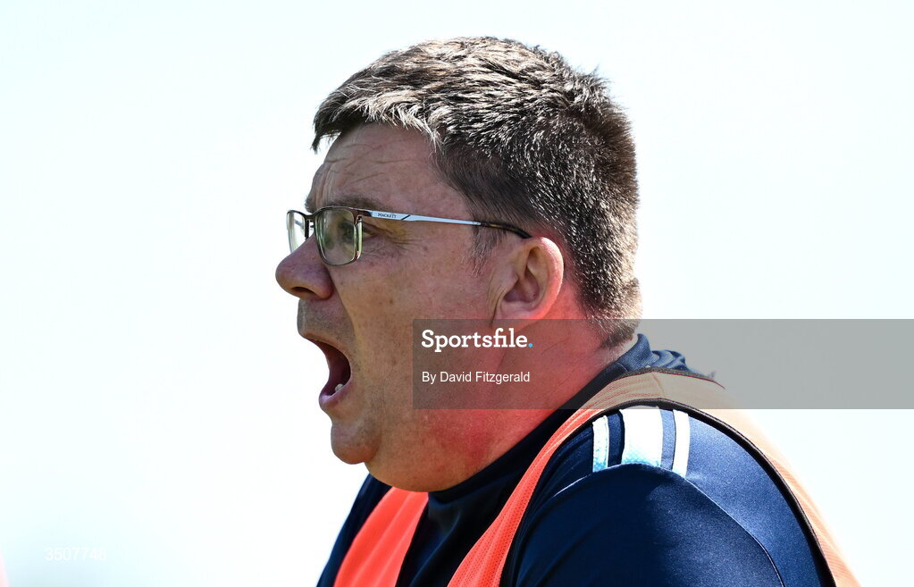 11 July 2026; Donegal manager Dessie McNamara during the 2026 LGFA All-Ireland U20 final match between Donegal and Galway at Kilcoyne Memorial Park in Tubbercurry, Sligo. Photo by David Fitzgerald/Sportsfile