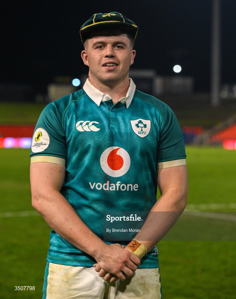 11 July 2026; Billy Bohan of Ireland with his first international cap after the 2026 Nations Championship Round Two match between Japan and Ireland at McDonald Jones Stadium in Newcastle, Australia. Photo by Brendan Moran/Sportsfile