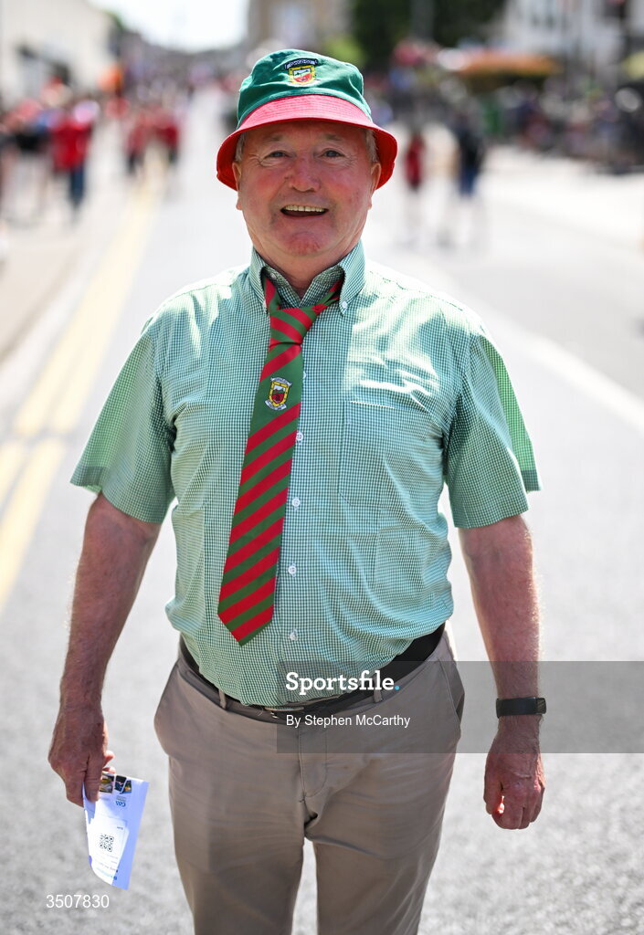 11 July 2026; Paul Walsh, from Kiltimagh, Mayo, before the GAA Football All-Ireland Senior Championship semi-final match between Mayo and Louth at Croke Park in Dublin. Photo by Stephen McCarthy/Sportsfile