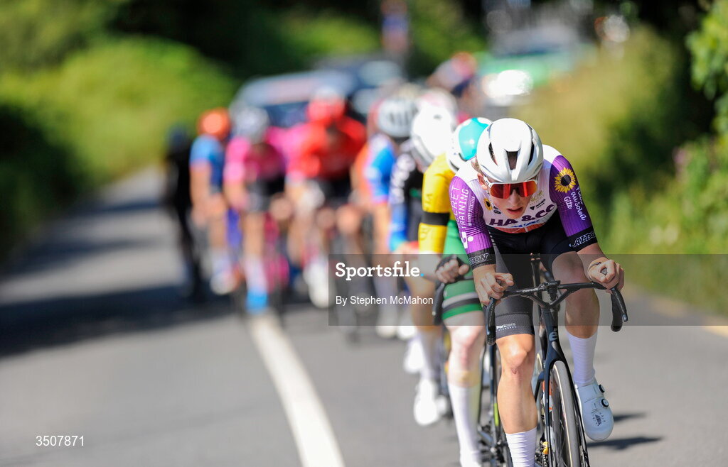 11 July 2026; Lucas Lillistone of Halesowen Academy-Mapei during Stage 5 of 2026 Junior Tour of Ireland to Ballyallia Lake. Photo by Stephen McMahon/Sportsfile