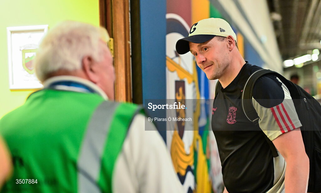 11 July 2026; Mayo manager Andy Moran before the GAA Football All-Ireland Senior Championship semi-final match between Mayo and Louth at Croke Park in Dublin. Photo by Piaras Ó Mídheach/Sportsfile