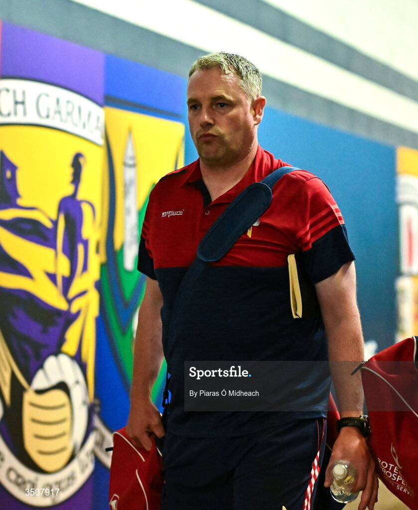 11 July 2026; Louth manager Gavin Devlin before the GAA Football All-Ireland Senior Championship semi-final match between Mayo and Louth at Croke Park in Dublin. Photo by Piaras Ó Mídheach/Sportsfile