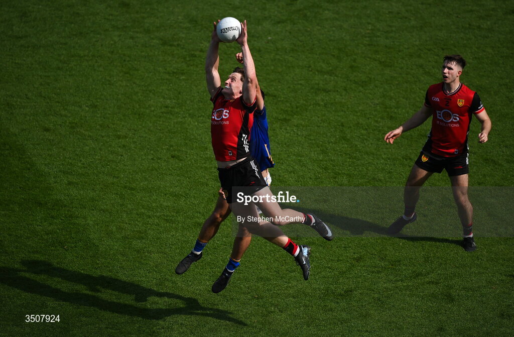 11 July 2026; Odhran Murdock of Down in action against Eoin Darcy of Wicklow during the Tailteann Cup final match between Down and Wicklow at Croke Park in Dublin. Photo by Stephen McCarthy/Sportsfile